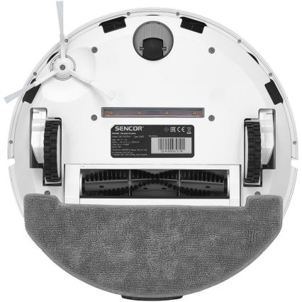 Sencor - Robotski usisivač sa mopom 2u1 50W/5000 mAh Wi-Fi bela + daljinski upravljač