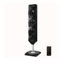 Sencor - Stojeći ventilator UltraThin 90W/230V u crnoj boji + daljinski upravljač