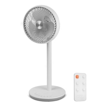 Sencor - Stojni ventilator 3D UltraSilent 26W/230V beo + daljinski upravljač