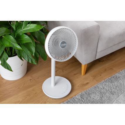 Sencor - Stojni ventilator 3D UltraSilent 26W/230V beo + daljinski upravljač