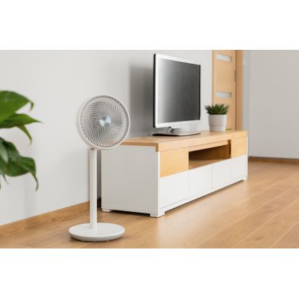 Sencor - Stojni ventilator 3D UltraSilent 26W/230V beo + daljinski upravljač
