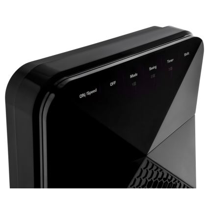 Sencor - Stojni ventilator UltraThin 90W/230V crna + daljinski upravljač