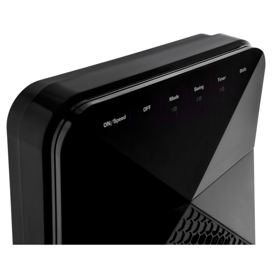 Sencor - Stojni ventilator UltraThin 90W/230V crna + daljinski upravljač