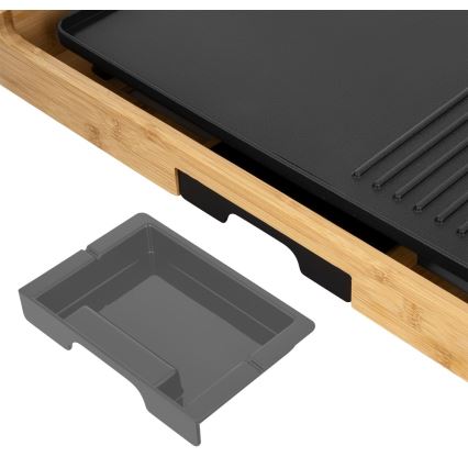 Sencor - Stoni električni roštilj 1800W/230V bambus