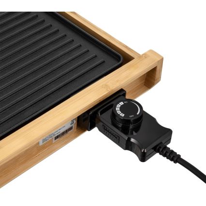 Sencor - Stoni električni roštilj 1800W/230V bambus