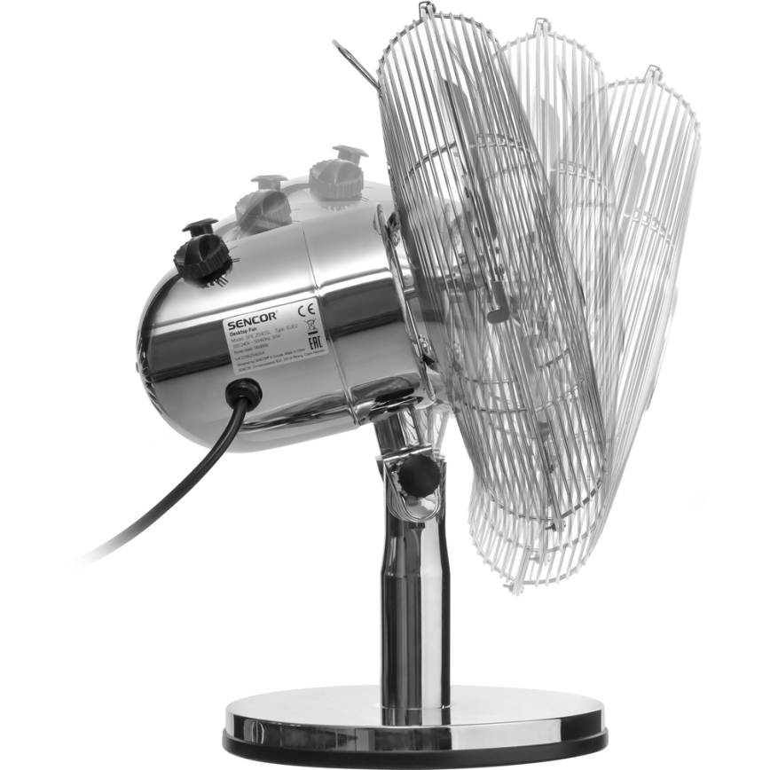 Sencor - Stoni ventilator 30W/230V sjajni hrom