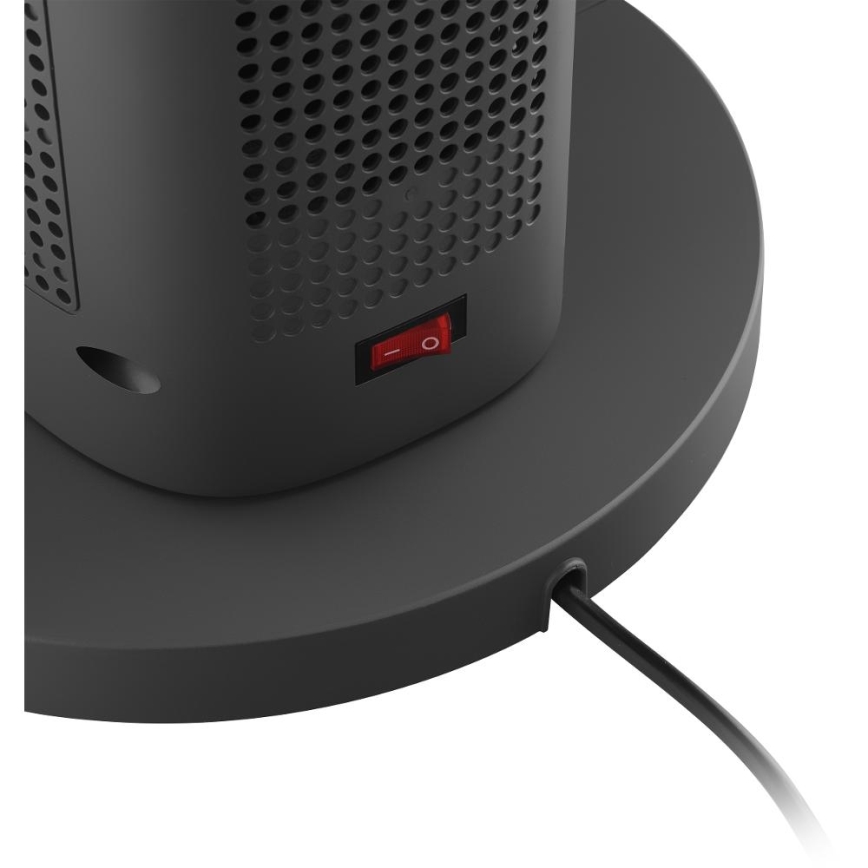 Sencor - Stajaći bezlopatni keramički ventilator 1200/2000 W, 230 V, antracit + daljinski upravljač
