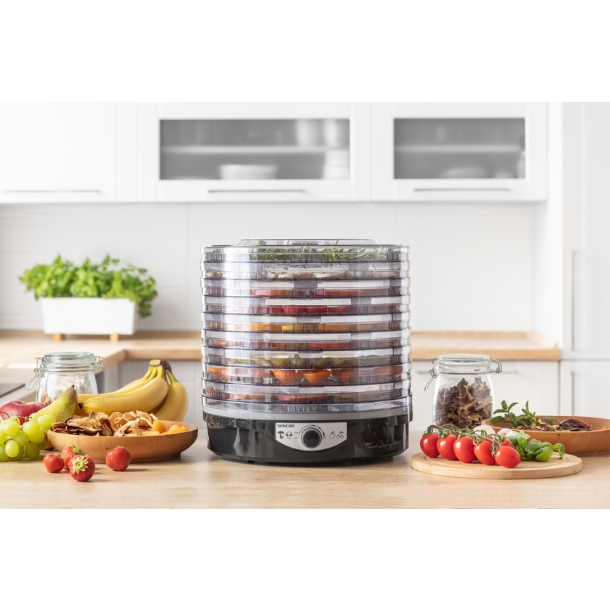 Sencor - Sušilica hrane s termoregulacijom 250W/230V