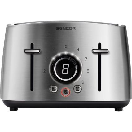 Sencor - Toster sa četiri otvora 1600W/230V mat hrom