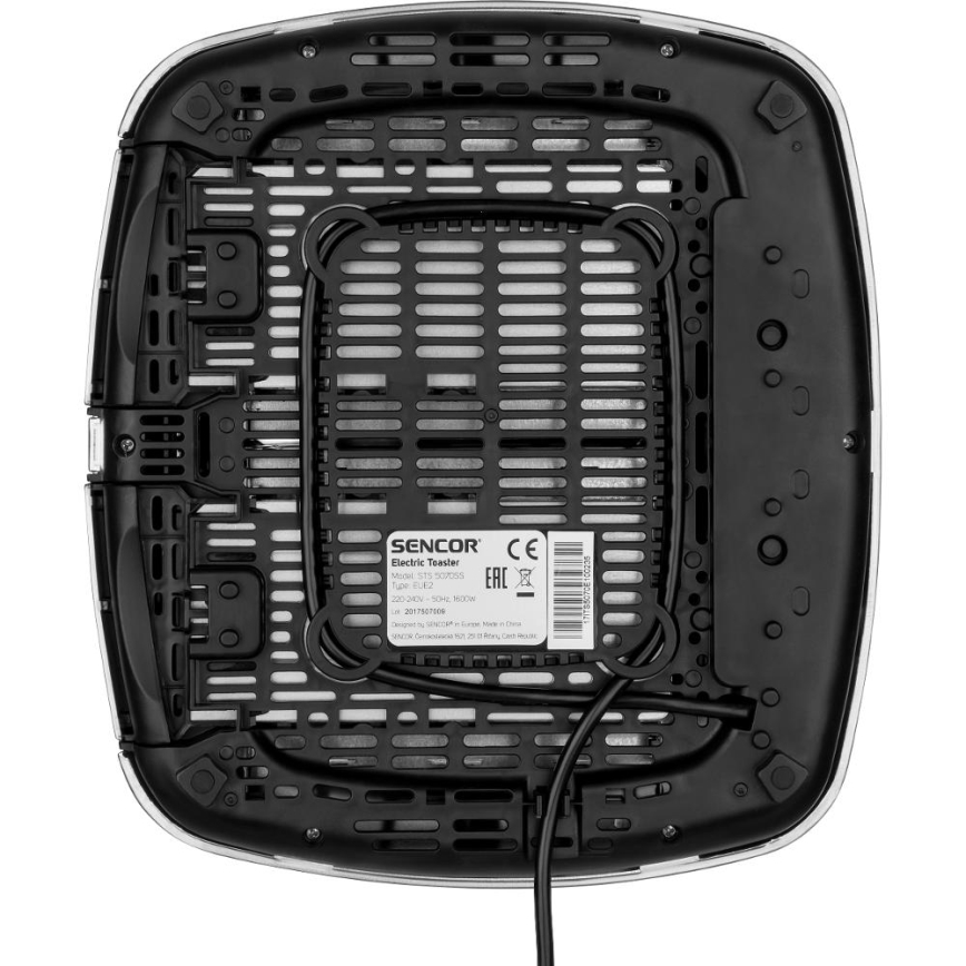 Sencor - Toster sa četiri otvora 1600W/230V mat hrom