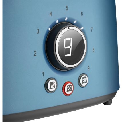 Sencor – toster sa dva otvora i rešetkom za podgrevanje, 1000 W/230 V, plavi