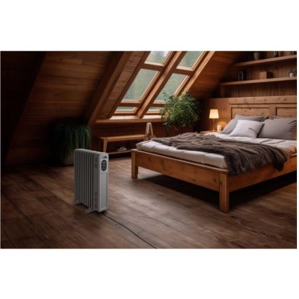 Sencor - Uljni radijator sa 11 rebara 1000/2300W/230V, beo, sa daljinskim upravljačem