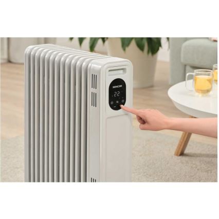 Sencor - Uljni radijator sa 13 rebara 1000/2500 W, 230 V, bela + daljinski upravljač