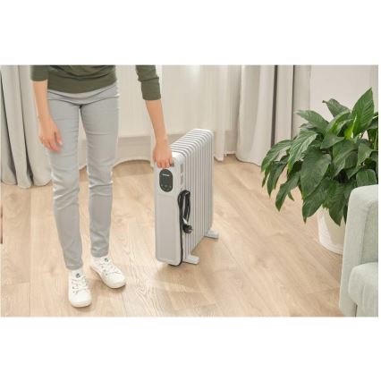 Sencor - Uljni radijator sa 13 rebara 1000/2500 W, 230 V, bela + daljinski upravljač