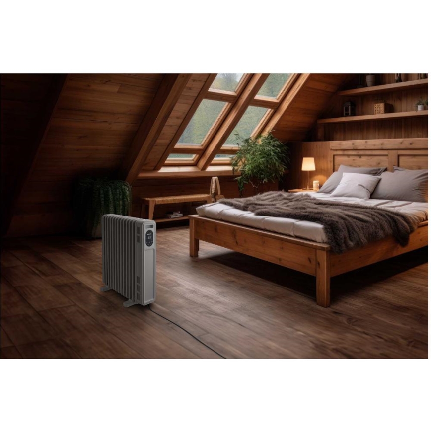 Sencor - Uljni radijator sa 13 rebara 1000/2500 W, 230 V, bela + daljinski upravljač