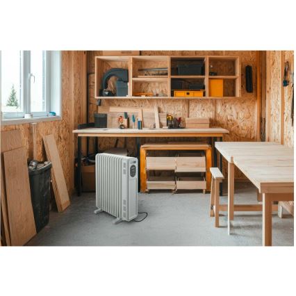 Sencor - Uljni radijator sa 13 rebara 1000/2500 W, 230 V, bela + daljinski upravljač