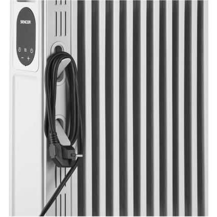 Sencor - Uljni radijator sa 13 rebara 1000/2500 W, 230 V, bela + daljinski upravljač