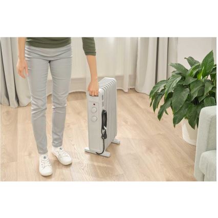 Sencor - Uljni radijator sa 9 rebara 800/1200/2000W/230V bela