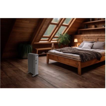 Sencor - Uljni radijator sa 9 rebara 800/1200/2000W/230V bela