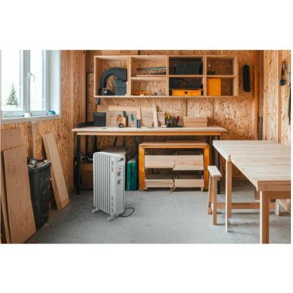 Sencor - Uljni radijator sa 9 rebara 800/1200/2000W/230V bela