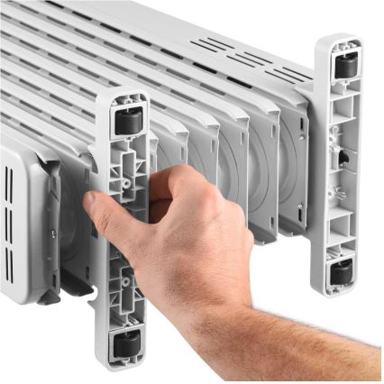 Sencor - Uljni radijator sa 9 rebara 800/1200/2000W/230V bela