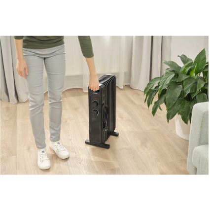 Sencor - Uljni radijator sa 9 rebara 800/1200/2000W/230V crna