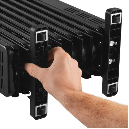 Sencor - Uljni radijator sa 9 rebara 800/1200/2000W/230V crna