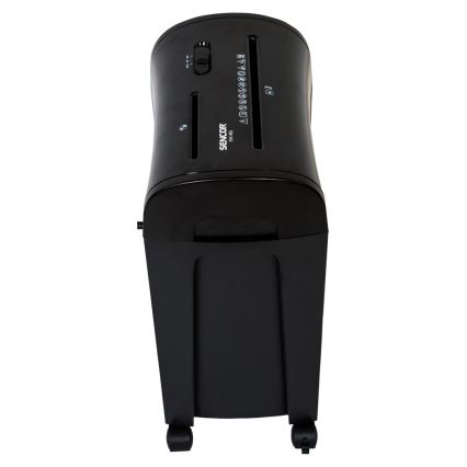 Sencor - Uništivač za CD i A4 papir, zapremina 14 l, 230V, crna
