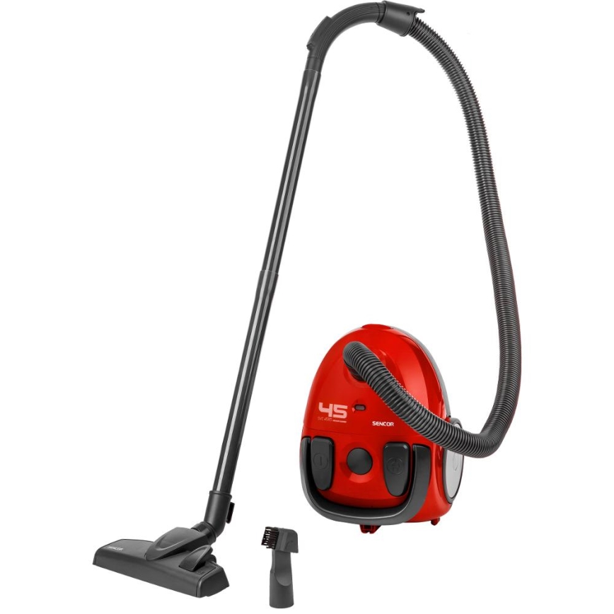 Sencor - Usisivač sa kesom 1,5 l 850W/230V crvena/crna