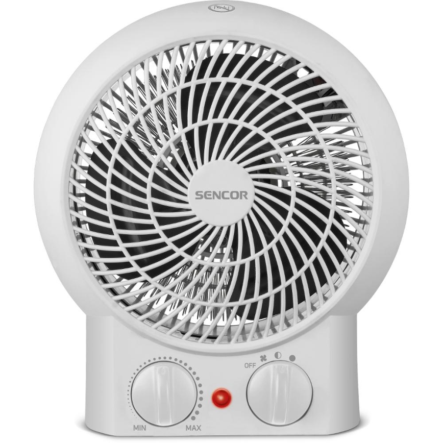 Sencor - Ventilator sa grejnim telom 1200/2000W/230V bela