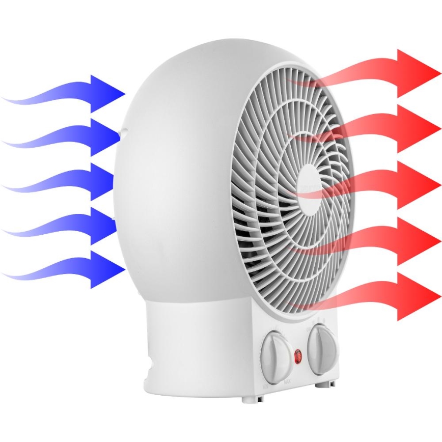 Sencor - Ventilator sa grejnim telom 1200/2000W/230V bela