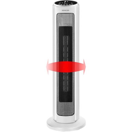 Sencor - Ventilator sa keramičkim grejnim telom 2200W/230V Wi‑Fi bela + daljinski upravljač