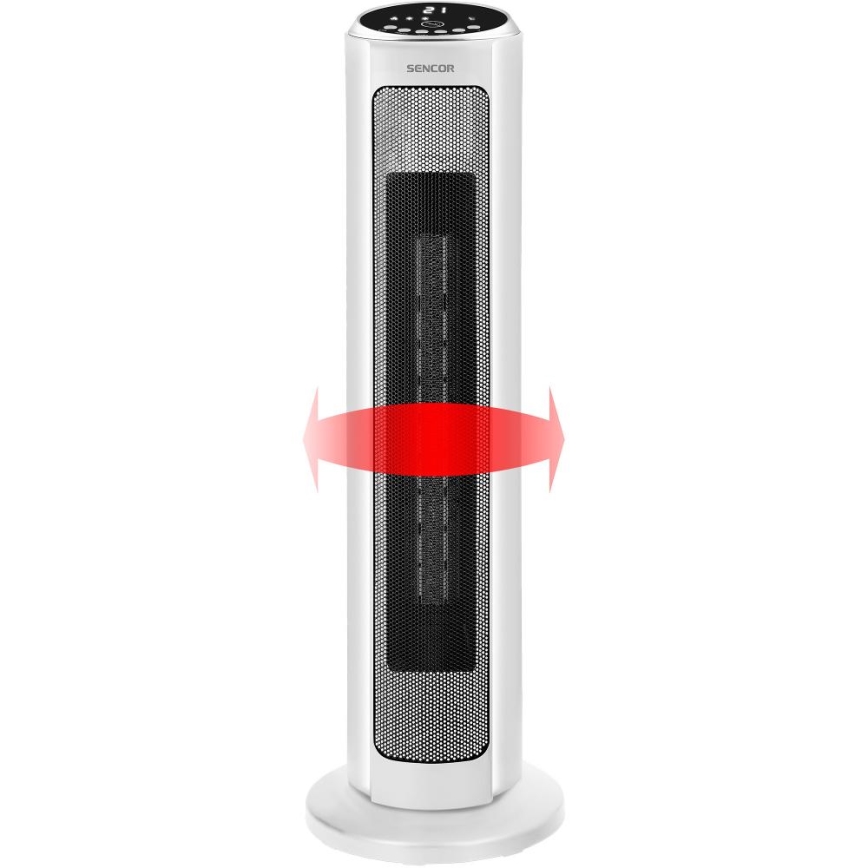 Sencor - Ventilator sa keramičkim grejnim telom 2200W/230V Wi‑Fi bela + daljinski upravljač