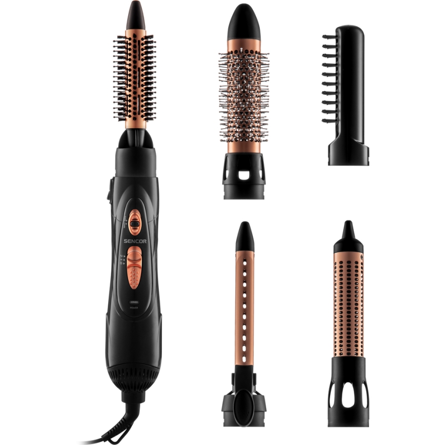 Sencor - Vrući vazdušni uvijač sa setom nastavaka 1000W/230V