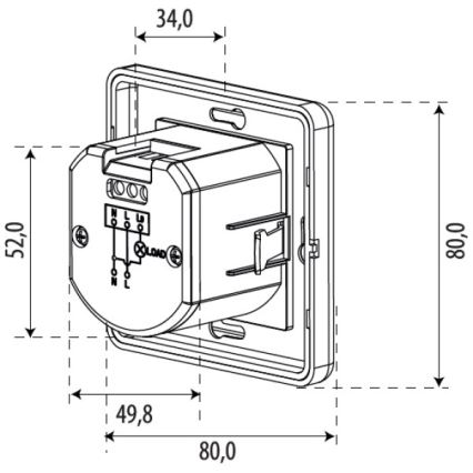 Senzor pokreta SENSOR 1200W beli