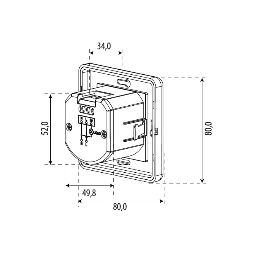 Senzor pokreta SENSOR 1200W beli