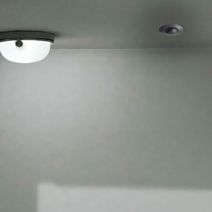 Senzor pokreta za spušteni plafon PIR 360° 500W/230V crni