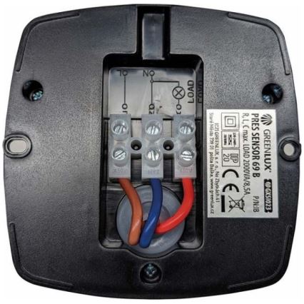 Senzor prisutnosti PRES SENSOR 2000W, crne boje