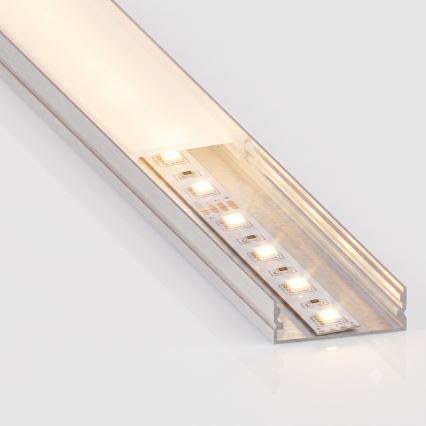SET 1x LED traka MYLIVING LIGHTSTRIP LED/22W/230V 5 m + 5x ugradni profil 1 m srebrna/bela