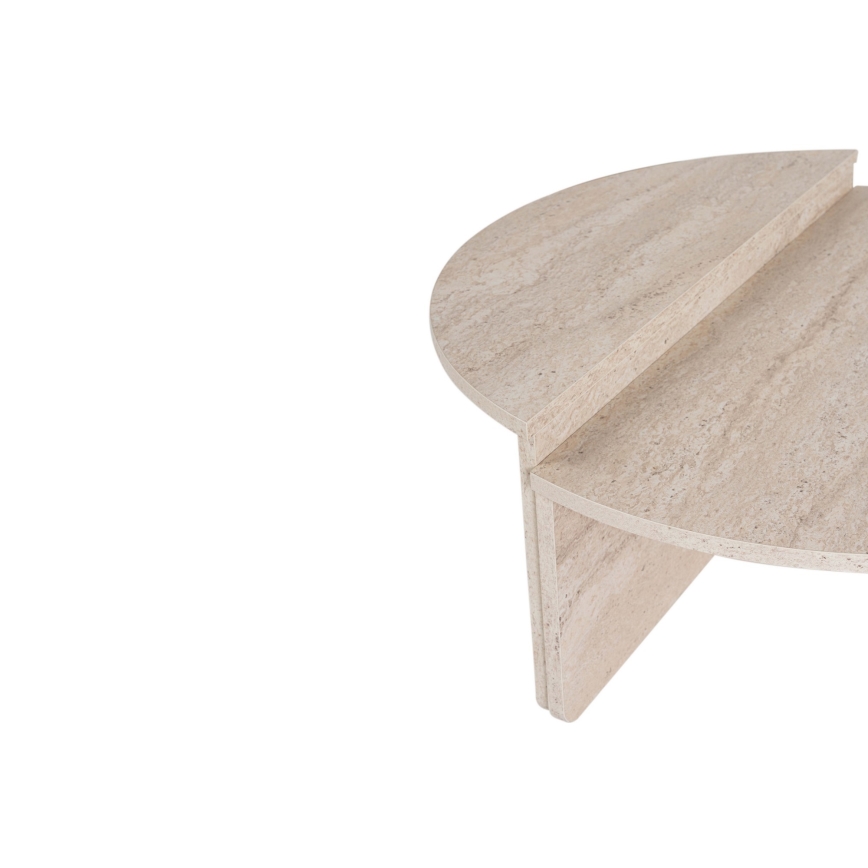 SET 2x konferencijski stočić ORION bež