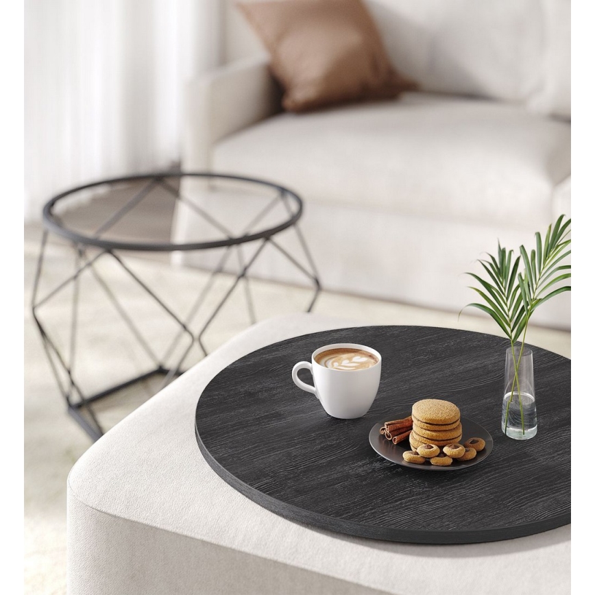 SET 2x Konferencijski stočić TALIA, crne boje