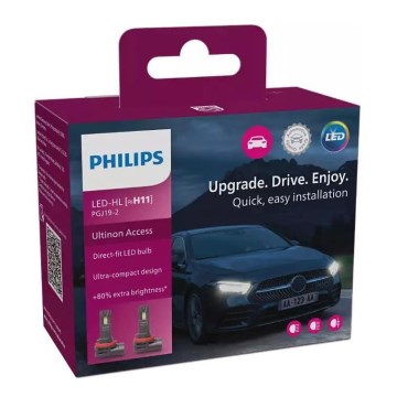 SET 2x LED autožarulje 11362 U2500 CX H11 PGJ19-2/20W/12V 6000K