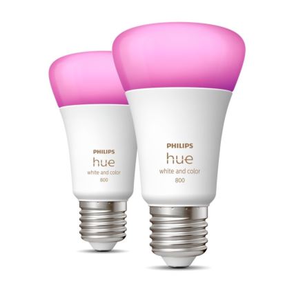 SET 2x LED prigušiva sijalica Philips Hue White And Color Ambiance A60 E27/6,5W/230V 2000-6500K