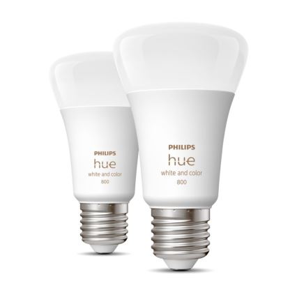 SET 2x LED prigušiva sijalica Philips Hue White And Color Ambiance A60 E27/6,5W/230V 2000-6500K