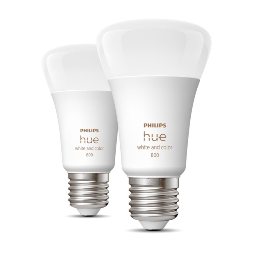 SET 2x LED prigušiva sijalica Philips Hue White And Color Ambiance A60 E27/6,5W/230V 2000-6500K