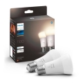 SET 2x LED prigušiva sijalica Philips Hue WHITE E27/9,5W/230V 2700K