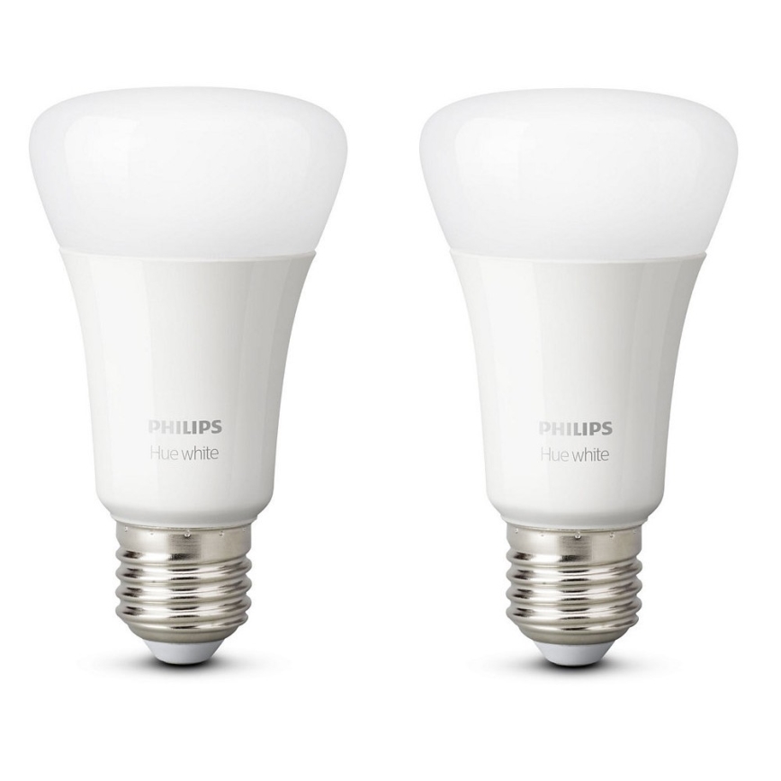 SET 2x LED prigušiva sijalica Philips Hue WHITE E27/9W/230V 2700K