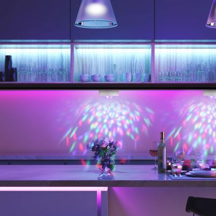 Komplet 2x LED RGB prigušiva dekorativna svetiljka FESTA 3xAAA/4,5V + daljinski upravljač