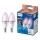 SET 2x LED RGB prigušiva sijalica Philips SMART C37 E14/4,9W/230V 2200-6500K CRI 90