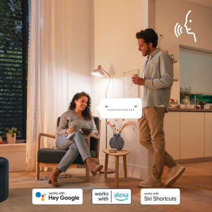 SET 2x LED RGB prigušiva sijalica Philips SMART C37 E14/4,9W/230V 2200-6500K CRI 90